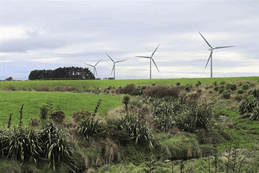 Kapuni Project wind turbines in South Taranaki (visual simulation)