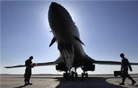 The B-1B Lancer bomber .. flying on synthetic fuel