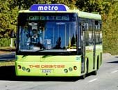 Metro bus in Christchurch ... can cope "over time" with people fleeing higher petrol prices