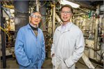 University of Canterbury Chemical and Process Engineers Professor Shusheng Pang (left) and Associate Professor Alex Yip. University of Canterbury Chemical and Process Engineers Professor Shusheng Pang (left) and Associate Professor Alex Yip.