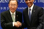 Barack Obama hands over climate documents to Ban Ki-moon Barack Obama hands over climate documents to Ban Ki-moon