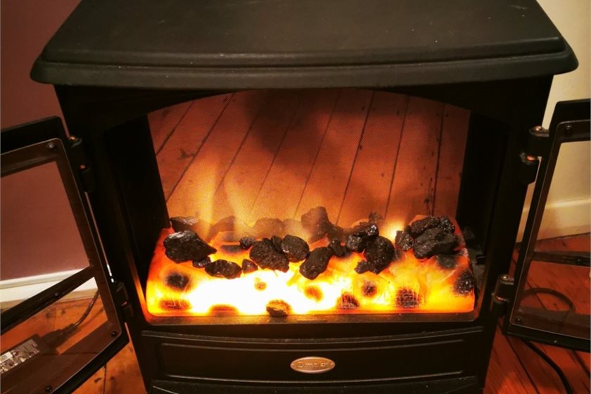 Faux electric coal for the nostalgia buffs