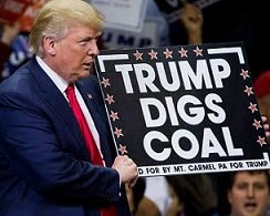 Donald Trump campaigned on a platform of maximum fossil fuel production in the US while rolling back environmental protections