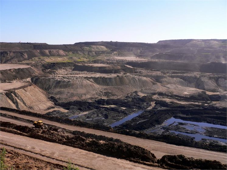Coal mine in Mongolia.