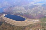 Storage reservoir for a pumped-water hydroelectricity plant on Zar mountain, southern Poland. Storage reservoir for a pumped-water hydroelectricity plant on Zar mountain, southern Poland.