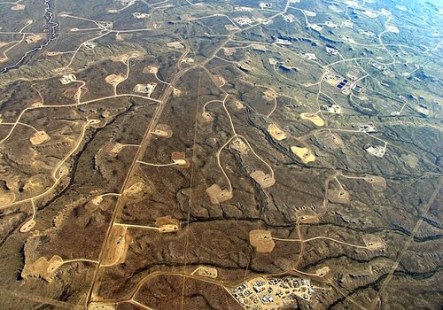 Fracking sites in North Carolina.