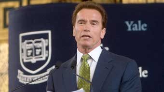 California governor Arnold Schwarzenegger.