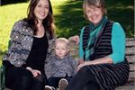 Sarah Cowan (left, with baby Taj) and Lynn Kirkland of The Herb Farm. Sarah Cowan (left, with baby Taj) and Lynn Kirkland of The Herb Farm.