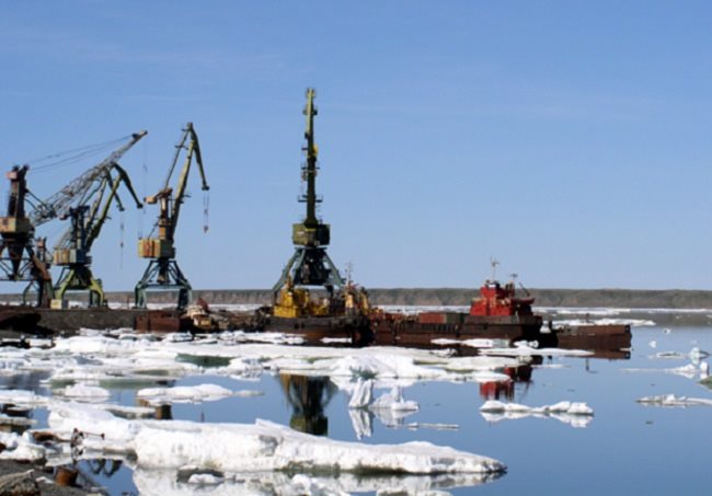 Ports such as Pevek on the East Siberian Sea can expect to get busier as the northern sea route becomes increasingly ice-free.
