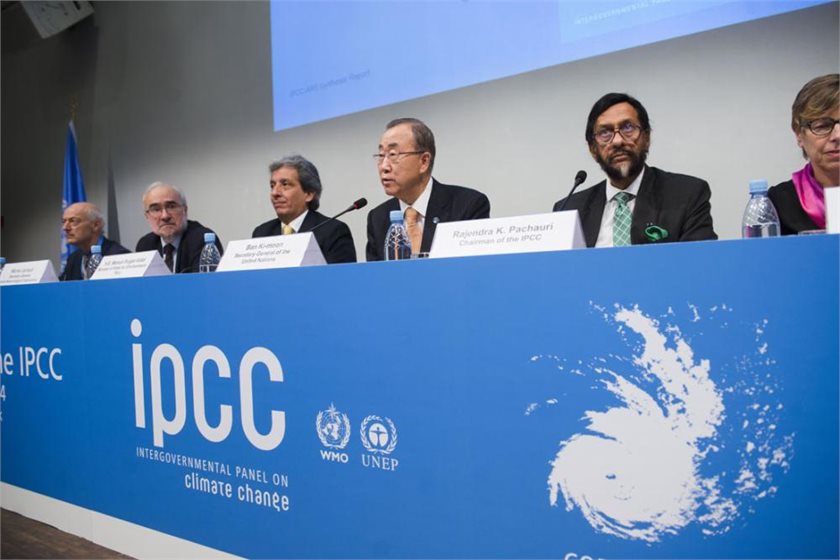 Dire warning ... Ban Ki-moon releases the IPCC report.