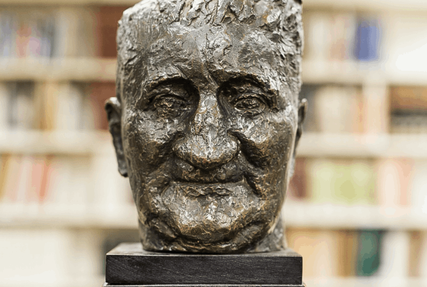 Sculpture of John A Lee - author of Children of the Poor