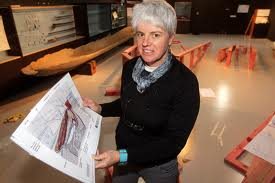 Juliet Cooke ... packing it away.