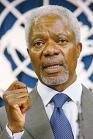 Kofi Annan ... climate change not something waiting to happen.