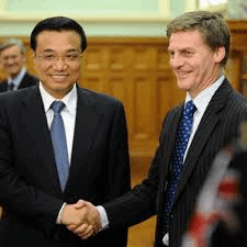 Prime Minister Bill English and Chinese Premier Li Keqiang