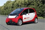 Mitsibishi's i-car .. the firm says it is 12 months ahead of competitors Mitsibishi's i-car .. the firm says it is 12 months ahead of competitors