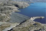 Dams create huge reservoirs for hydropower plants in Norway. Dams create huge reservoirs for hydropower plants in Norway.