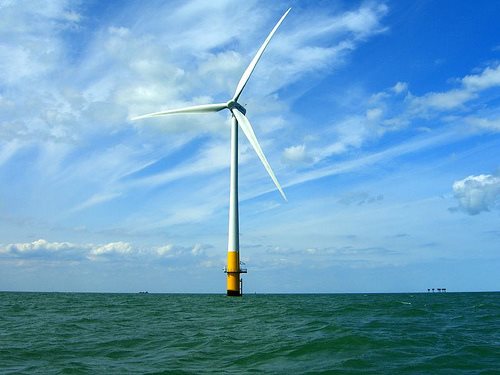 Offshore windfarm, Thames estuary .. how many million new green jobs are coming?