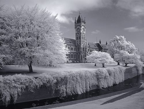 Otago University .. warmed by coal from carbon neutral Meridian subsidiary