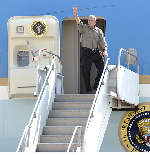 President Bush .. his policy makers engaged in "robust" backroom discussions