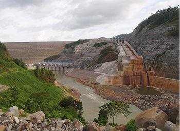 The Bakun Dam ... tight security.