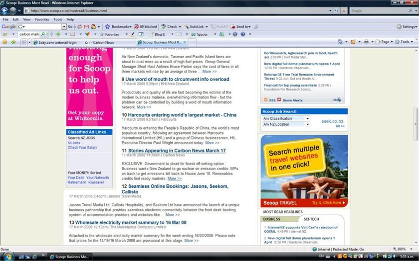 Scoop ..rating our story 11th most read March 17
