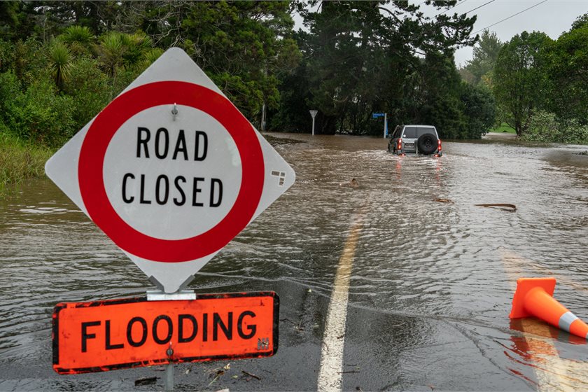 Waimauku flooding during Cyclone Gabrielle