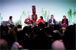 Speakers at last year's Climate Change and Business Conference Speakers at last year's Climate Change and Business Conference