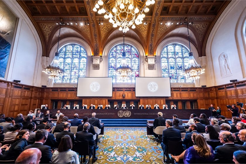 The landmark advisory, which significantly transforms the obligation of states regarding climate change, being delivered at the International Court of Justice in the Hague.