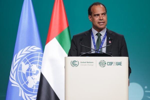 Vanuatu Climate Change Minister, Ralph Regenvanu, speaking at COP28 in Dubai