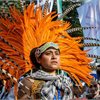 An Indigenous activist during demonstrations at the COP28 opening in Dubai, 2023. An Indigenous activist during demonstrations at the COP28 opening in Dubai, 2023.