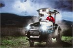 Rewiring Aotearoa CEO Mike Casey and his electric tractor Rewiring Aotearoa CEO Mike Casey and his electric tractor