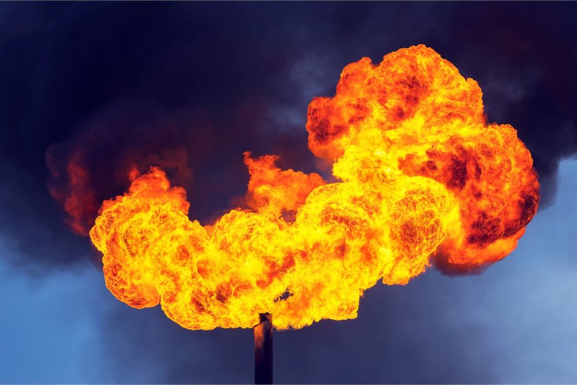Flaring burns off excess methane in oil and gas fields, preventing the potent greenhouse gas from accumulating.