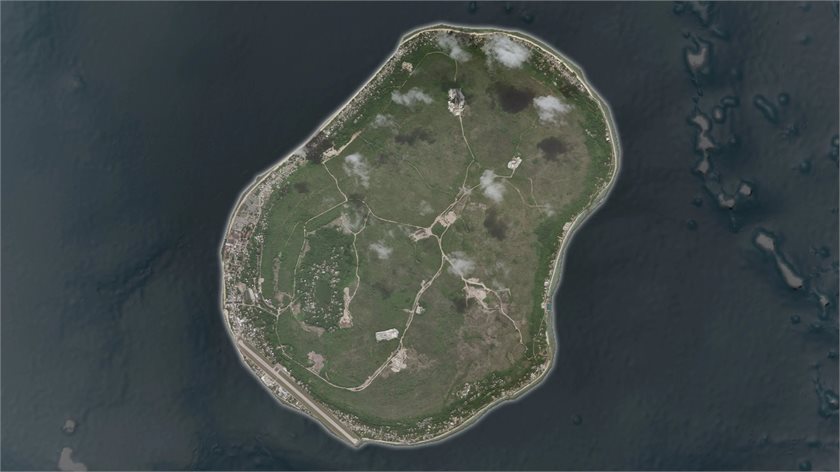 Nauru - satellite image
