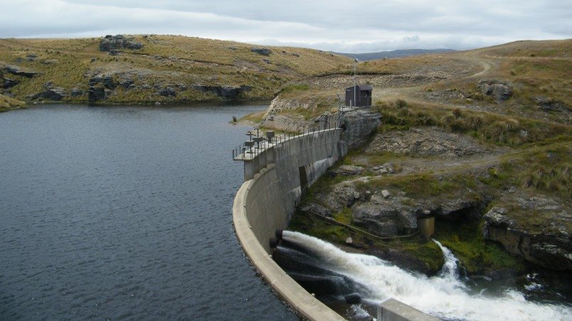The current Onslow Dam and reservoir
