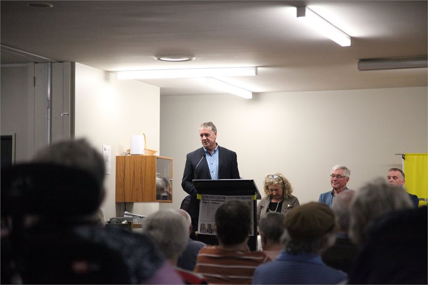 Phill Hooper told the Greypower Ashburton audience that "spending hundreds of thousands of dollars on emission monitoring and reduction for the Ashburton District Council is a waste of money.