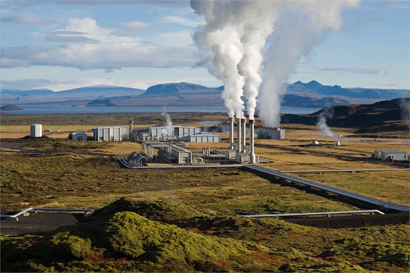Nesjavellir Geothermal Power Station in Iceland