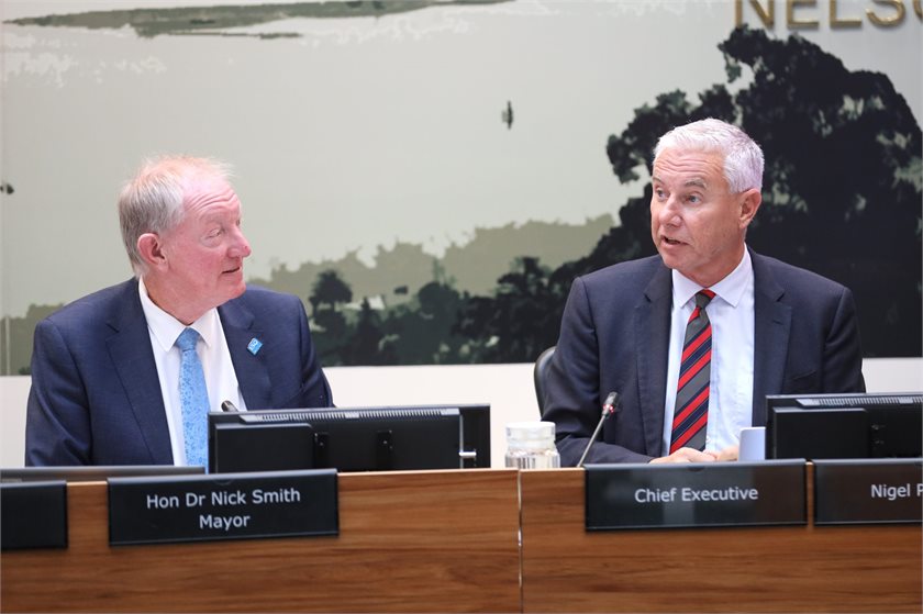 Mayor Nick Smith and chief executive Nigel Philpott had reservations about the target.