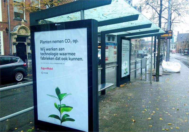 Advertisement for U.S. oil major ExxonMobil in the Netherlands.