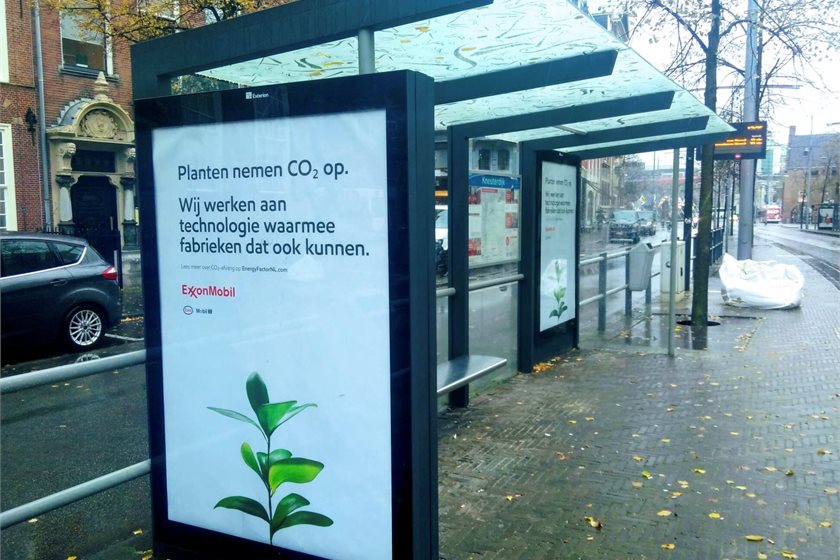 Advertisement for U.S. oil major ExxonMobil in the Netherlands.