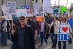 Kevin Trenberth protesting against Trump in April 2017. Kevin Trenberth protesting against Trump in April 2017.