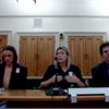 Climate Change Commission chief executive Jo Hendy (centre) speaking to the Environment Select Committee. Climate Change Commission chief executive Jo Hendy (centre) speaking to the Environment Select Committee.