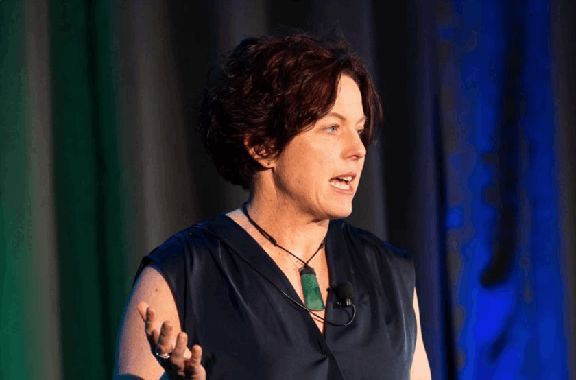Heather Peacocke speaking at this week's Climate Change and Business Conference