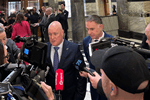 Prime Minister Christopher Luxon and Energy and Climate Change Minister Simon Watts speaking to media. Prime Minister Christopher Luxon and Energy and Climate Change Minister Simon Watts speaking to media.
