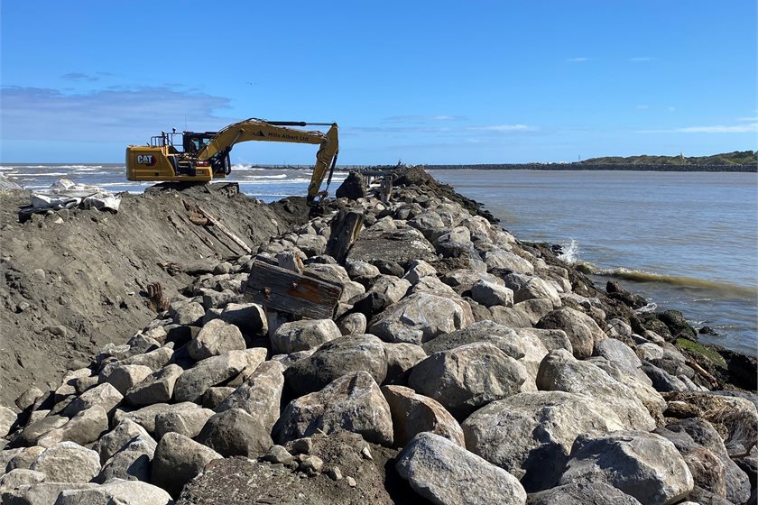 Phase two of South Mole restoration will see the structure extended to its full length at a height of 2.3 metres