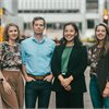 Opportunity Party candidates (from left to right): Jessica Hammond, deputy leader Daniel Eb, leader Qiulae Wong, and Kayla Kingdon-Bebb.
