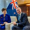 Climate Change Commission chair Dame Patsy Reddy with Climate Change Minister Simon Watts