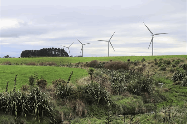 Kapuni Project Wind Turbines in South Taranaki - Visual Simulation