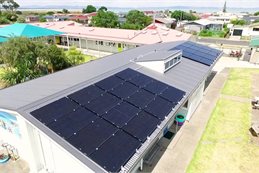 Solar panels on Moanataiari School in Thames
