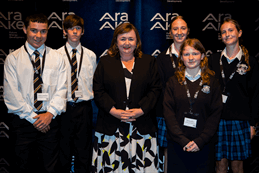 Former Energy Minister Megan Woods at an Ara Ake event in 2022