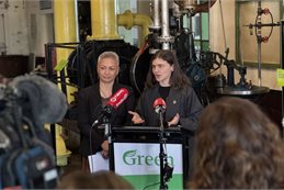 Green Party co-leaders Marama Davidson and Chlöe Swarbrick
